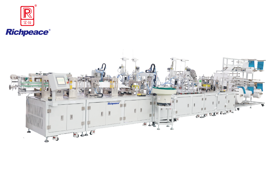 九游体育全自动折叠口罩启停型生产线 （焊头带）