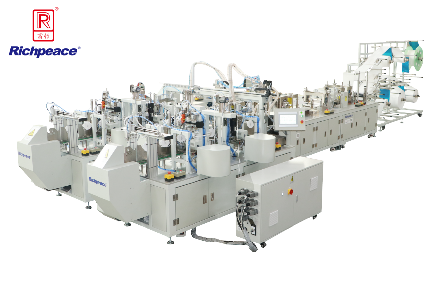 九游体育折叠口罩一拖二全自动生产线（焊头带）
