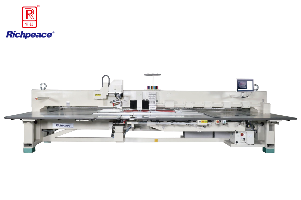 九游体育全自动旋转机头冲绣缝一体机(轻型6冲刀＋9色绣花+旋转缝纫)