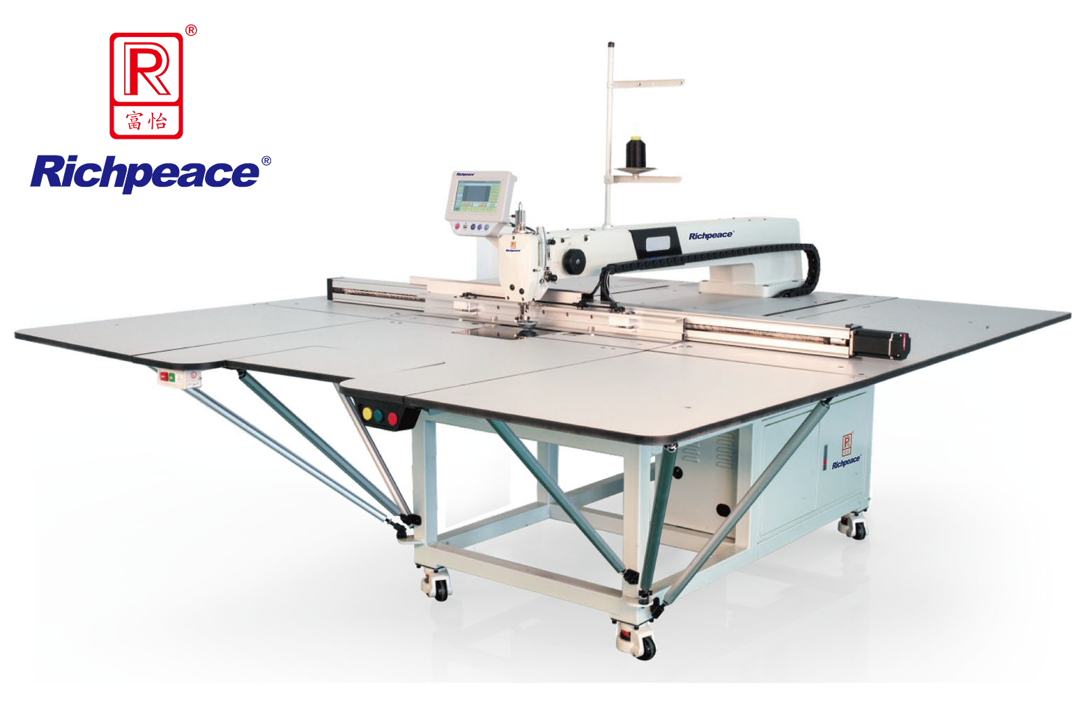 九游体育服装全自动模板缝纫机 (固定式机头双丝杆)