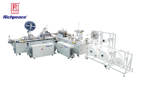 九游体育平面口罩一拖一（内耳侧面包覆）全自动化生产线