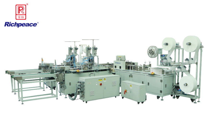 九游体育平面口罩一拖二全自动生产线