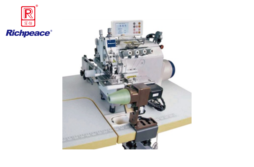九游体育小嘴上下差动电脑全自动上圆领包缝机