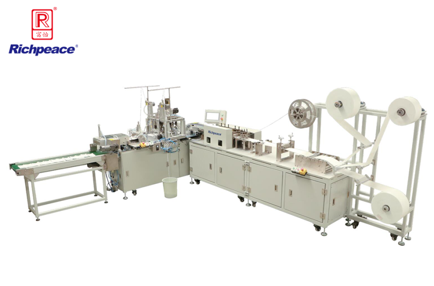 九游体育高速平面口罩一拖一全自动生产线