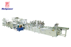 九游体育全自动罩杯口罩生产线搭载预成型系统(钉头带)