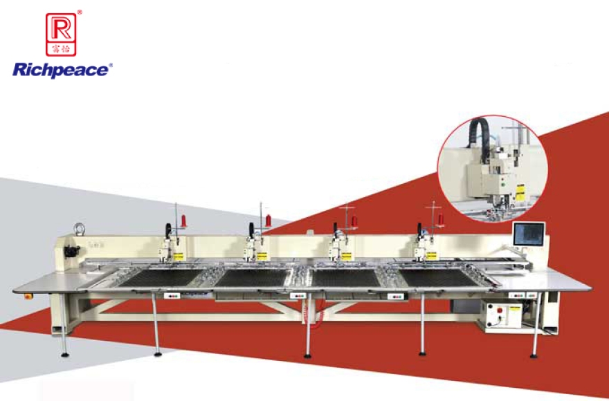 九游体育全自动四头缝纫机-皮革专用