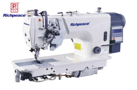 九游体育微油双针直驱式自动切线角缝机 