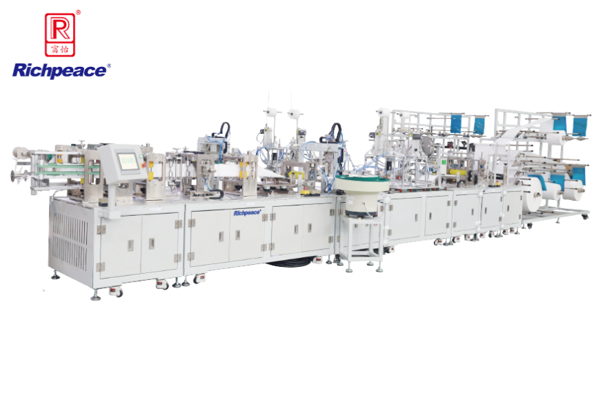 九游体育全自动折叠口罩启停型生产线 （焊耳带)