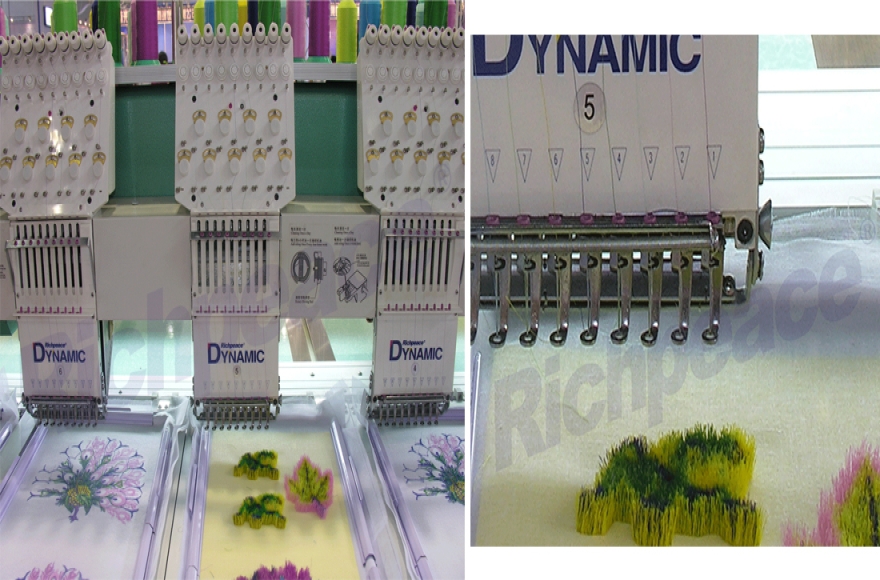 九游体育电脑精密植绒绣花机
