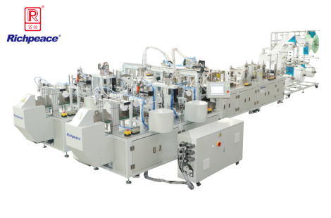 九游体育折叠口罩一拖二全自动生产线（焊头带）