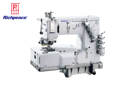 九游体育四针平台型勾针纵向双重环缝链式缝纫机