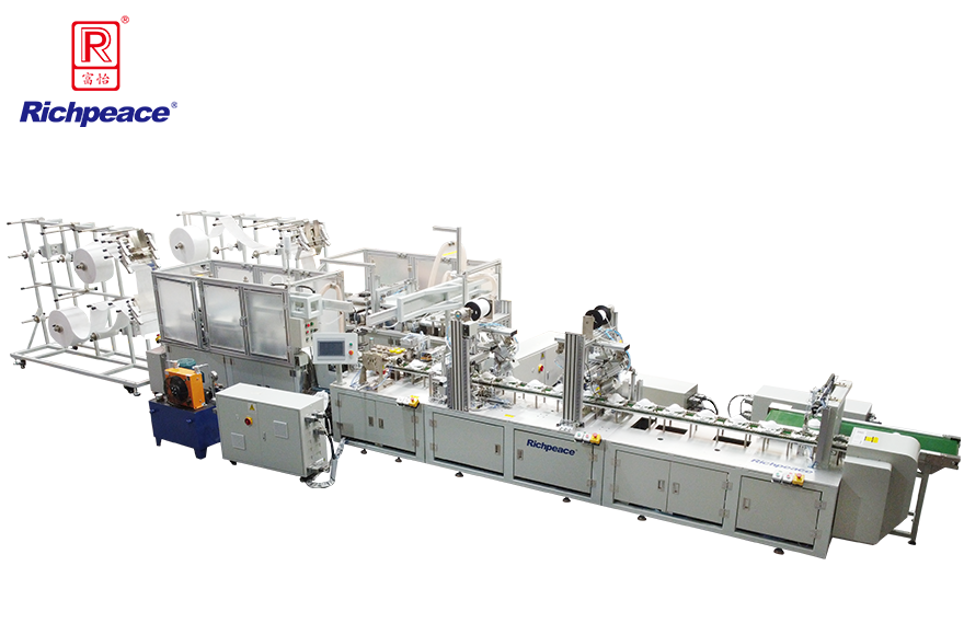 九游体育全自动罩杯口罩二合一标准型生产线（焊头带）
