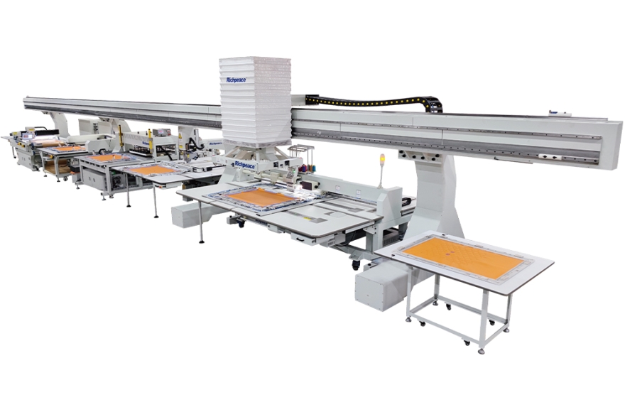 九游体育全自动冲复缝绣生产线