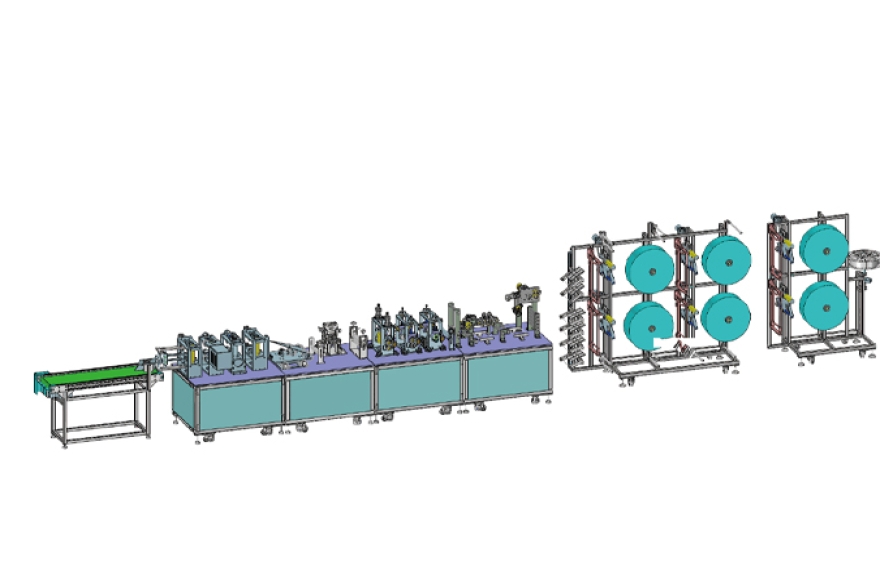 九游体育全自动鸭嘴型口罩生产线