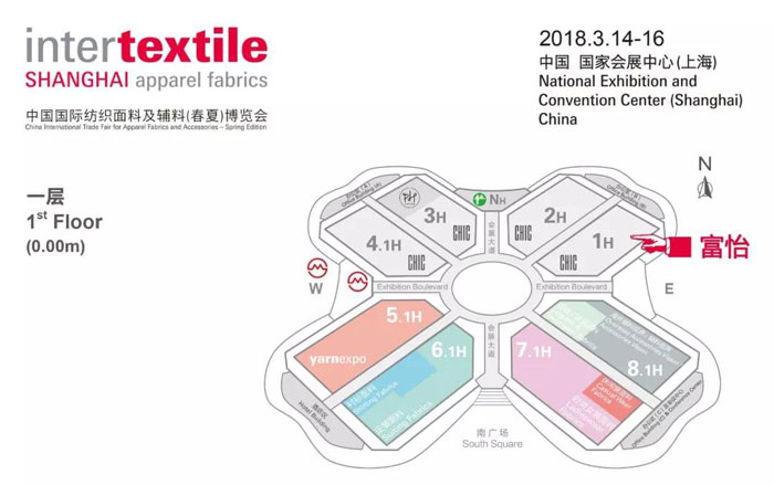 中国国际服装服饰博览会九游体育展位图 中国国际服装服饰博览会九游体育展位图