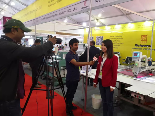 国际纺织及制衣机械现场采访九游体育